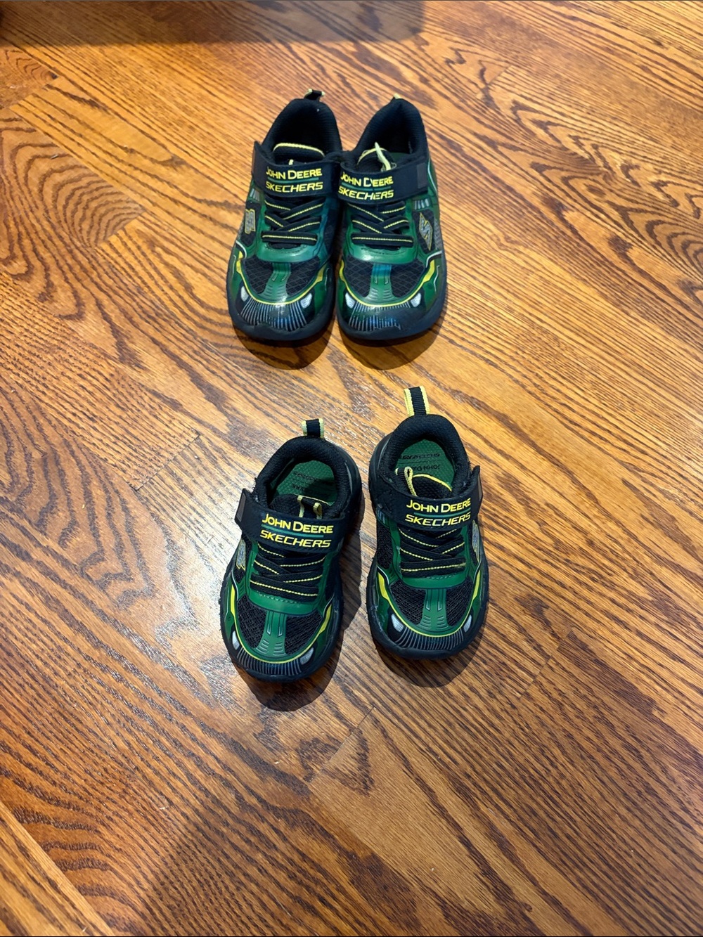 Skechers Kids Green and Black John Deere Accent Sneakers